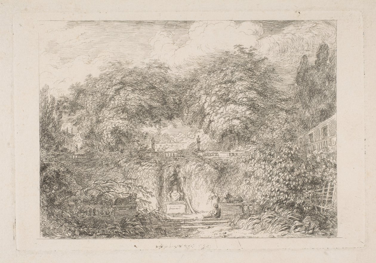 Malý park, ca. 1763. od Jean Honore Fragonard