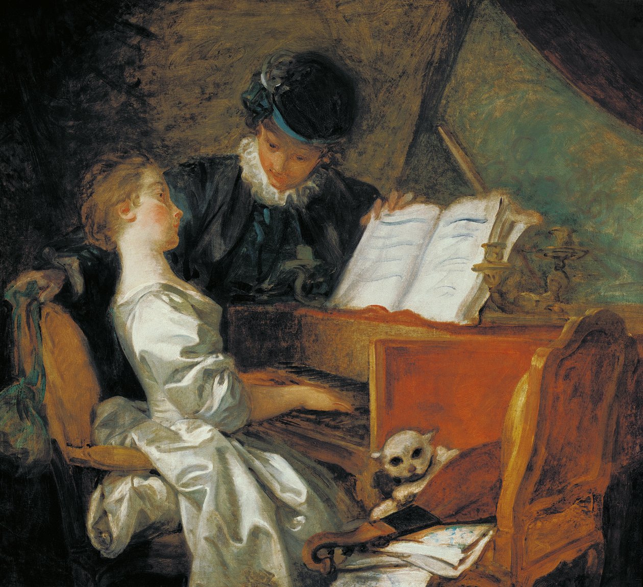 Hudební lekce od Jean Honore Fragonard