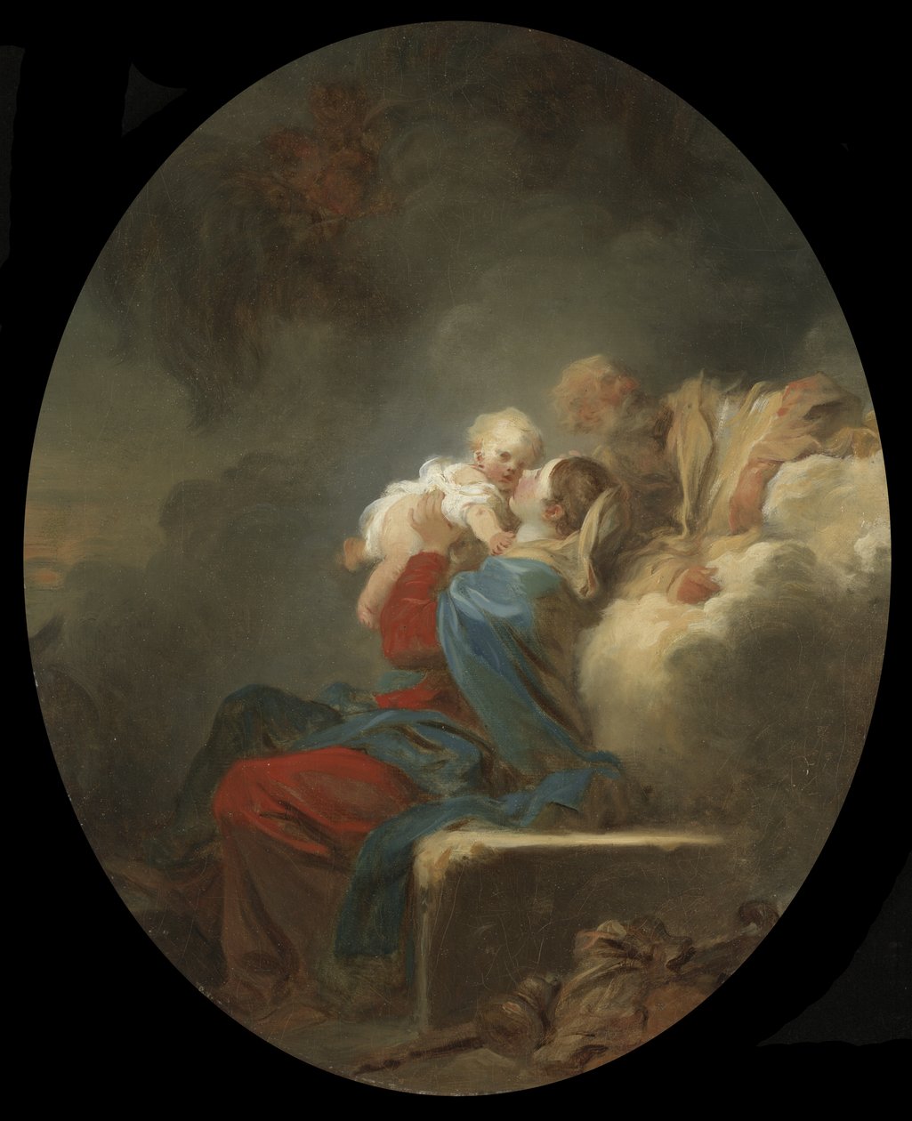 Zbytek na útěku do Egypta, c.1774 od Jean Honore Fragonard