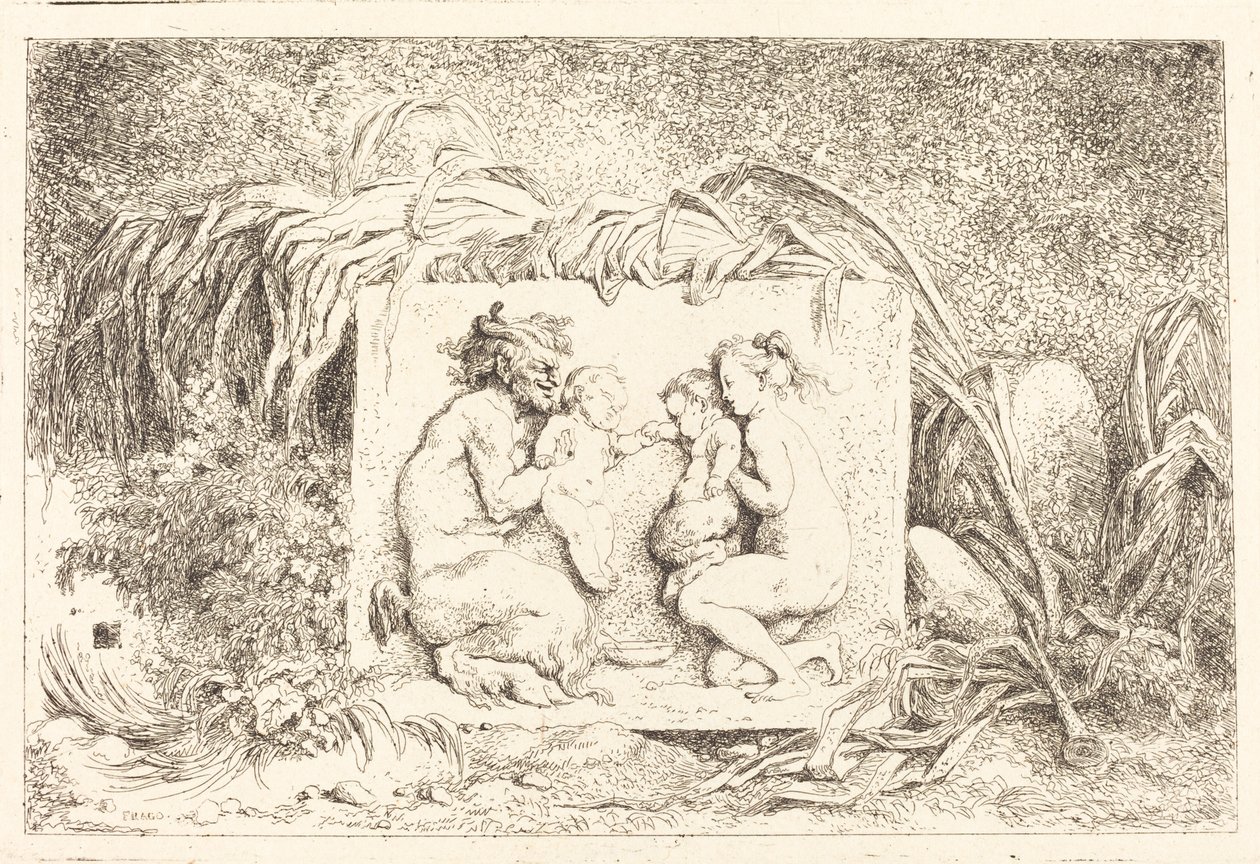 Satyrova rodina od Jean Honore Fragonard