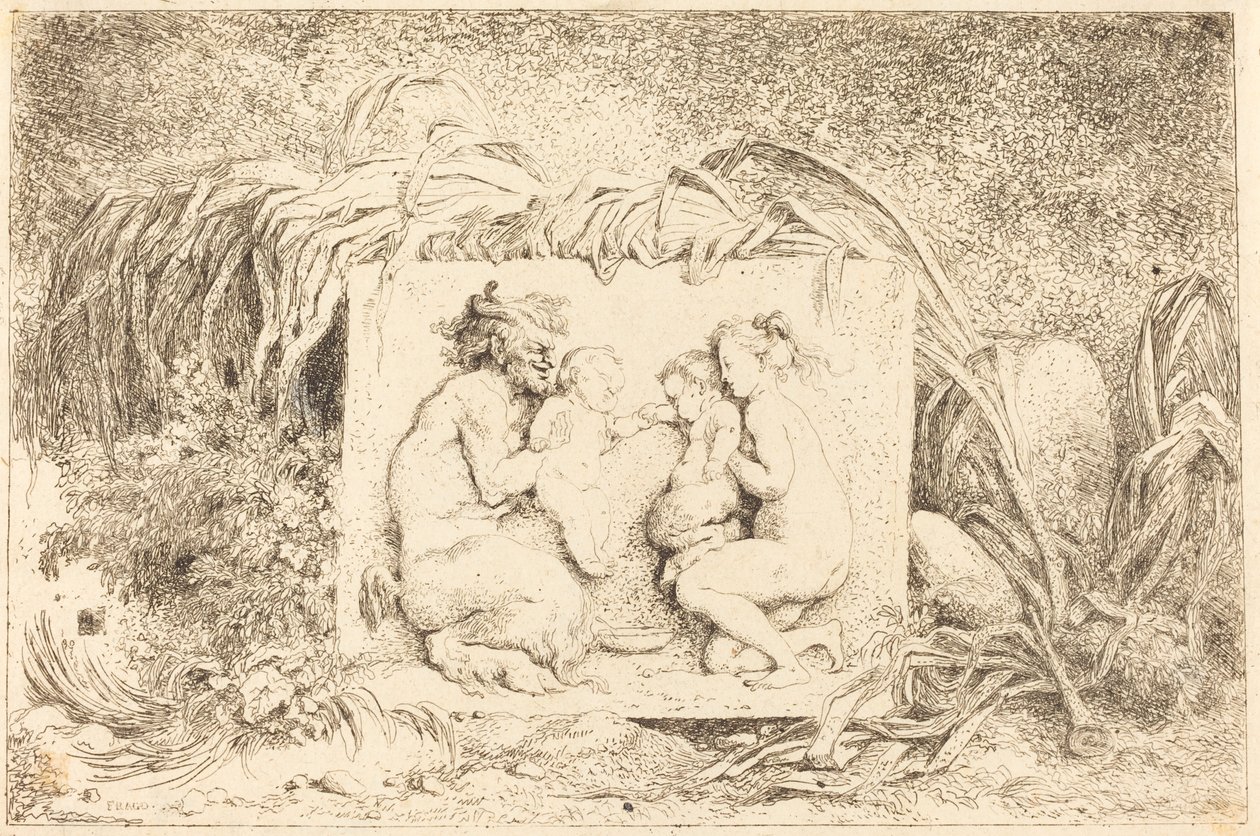 Satyrova rodina od Jean Honore Fragonard