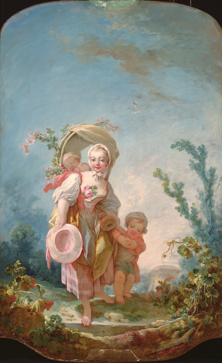 Pastýřka, 1748-52 od Jean Honore Fragonard