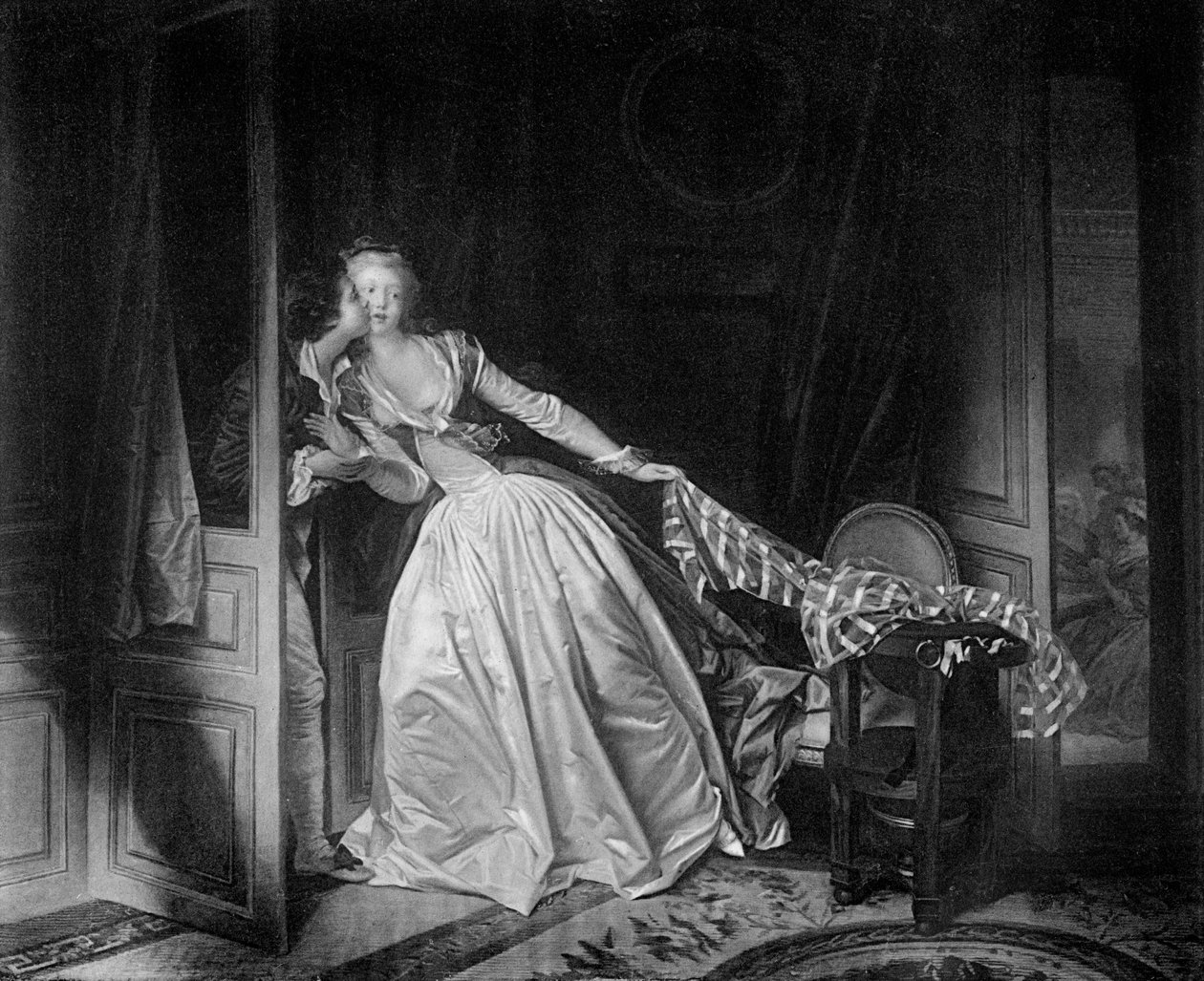 Ukradený polibek, konec 18. století 1905. od Jean Honore Fragonard
