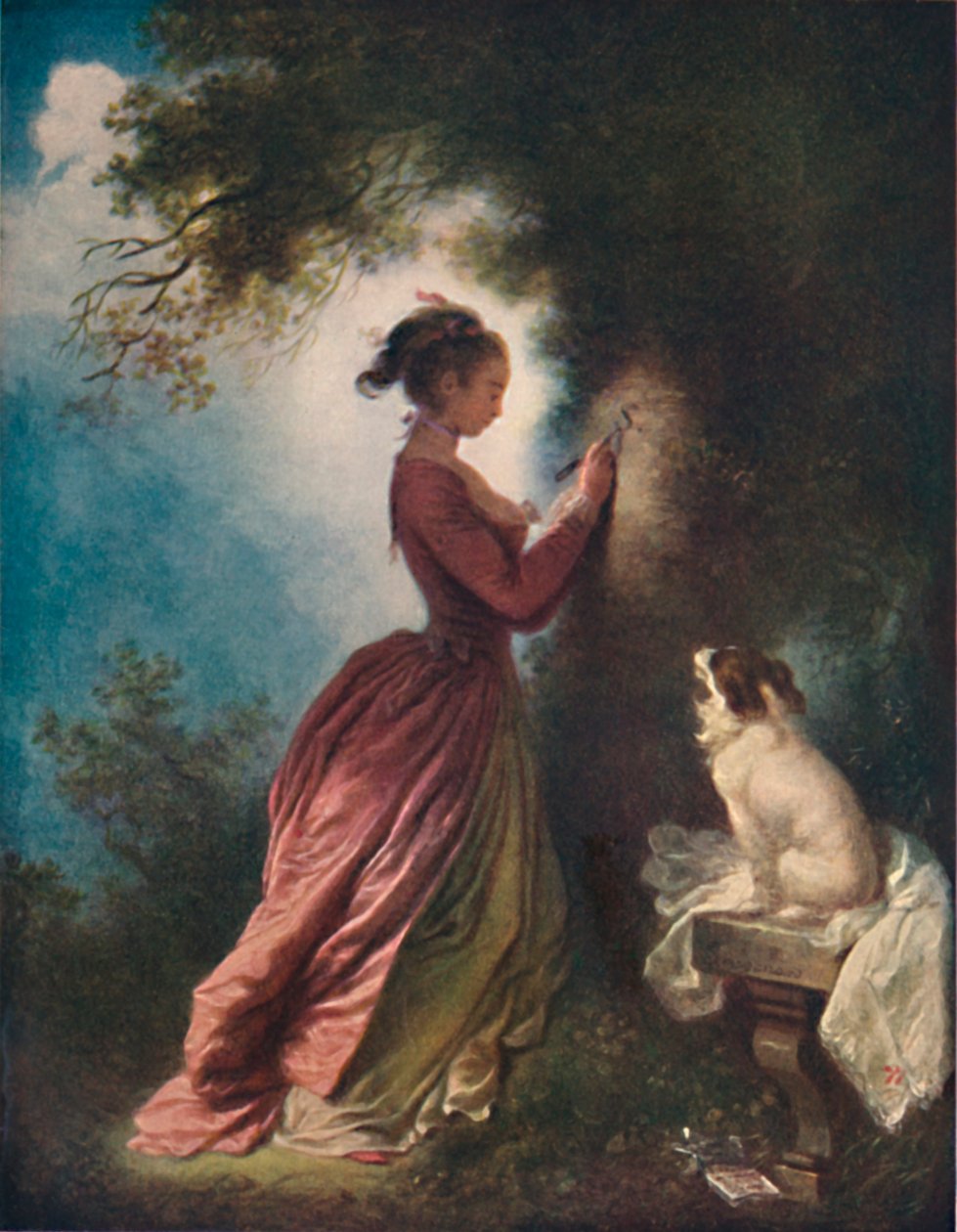 Souvenir Le chiffre damour, c1775-80, 1911 od Jean Honore Fragonard