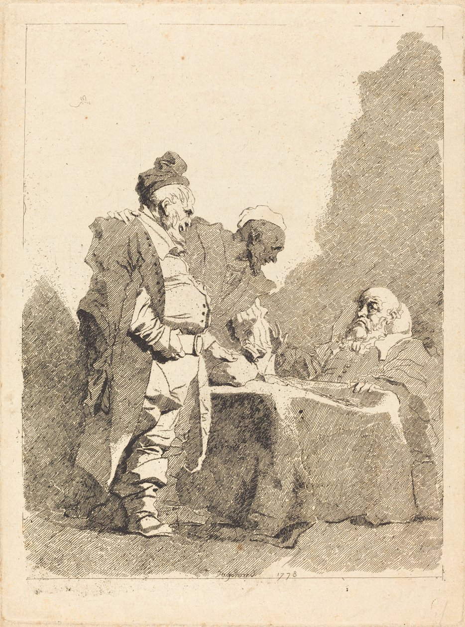 Výběrčí daní (Les traitants) od Jean Honore Fragonard