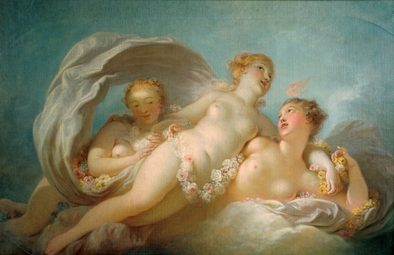 Tři Grácie, 18. století od Jean Honore Fragonard