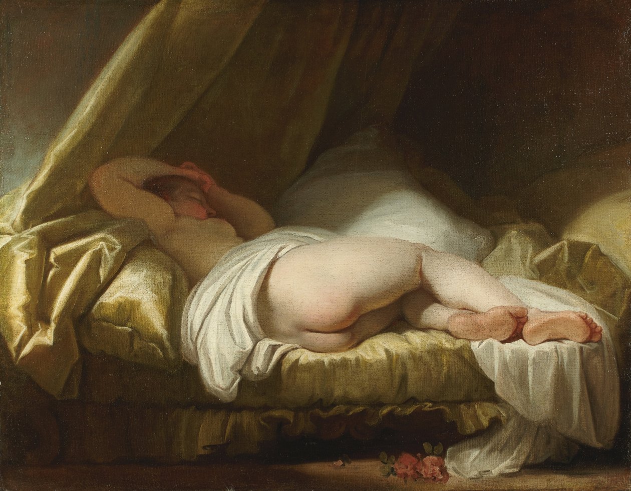Mladá dívka spící, mezi 1758 a 1761 od Jean Honore Fragonard