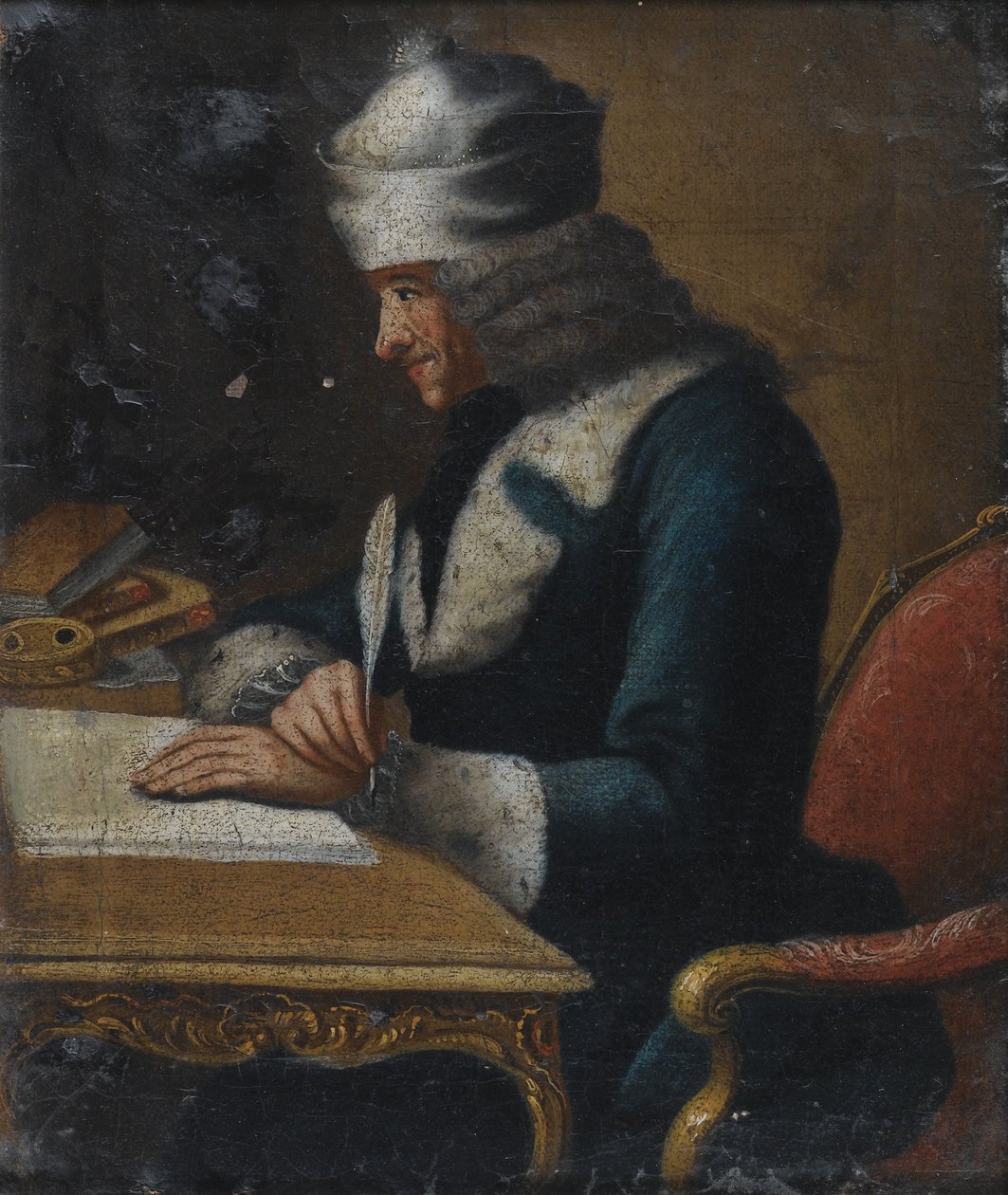 Portrét Francois Marie Arouet od Voltaira 1694-1778 od Jean Huber