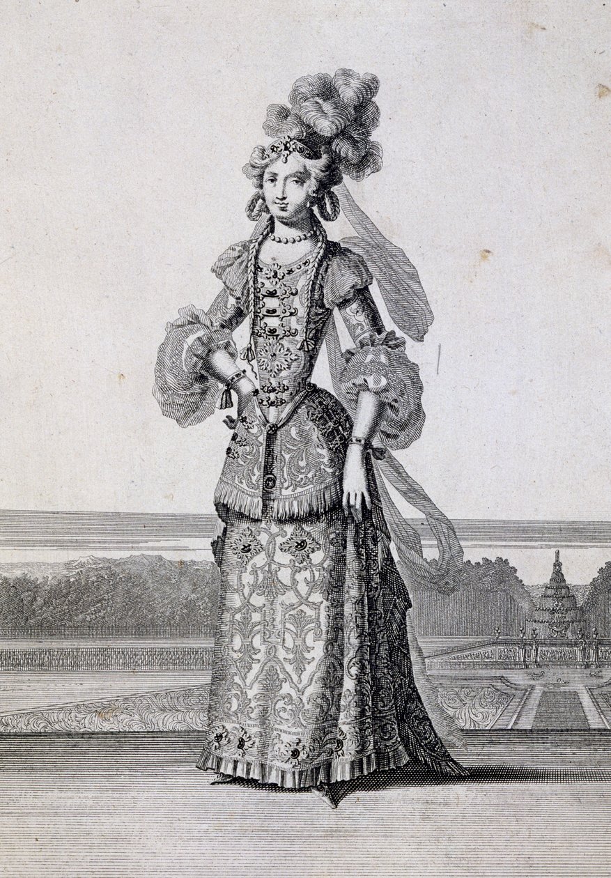Ženské baletní kostýmy, rytina Jean Berain starší (1637-1711), Francie od Jean I  Berain