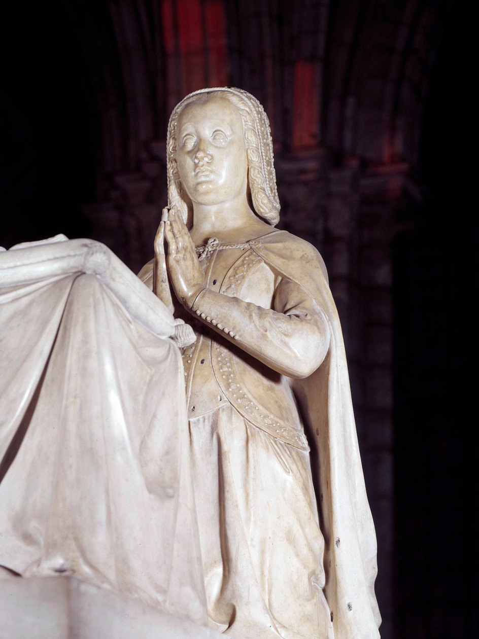Orant z hrobu Anny Bretaňské (1477-1514) a Ludvíka XII. Socha od Johna Juste I (1485-1549) od Jean I Juste