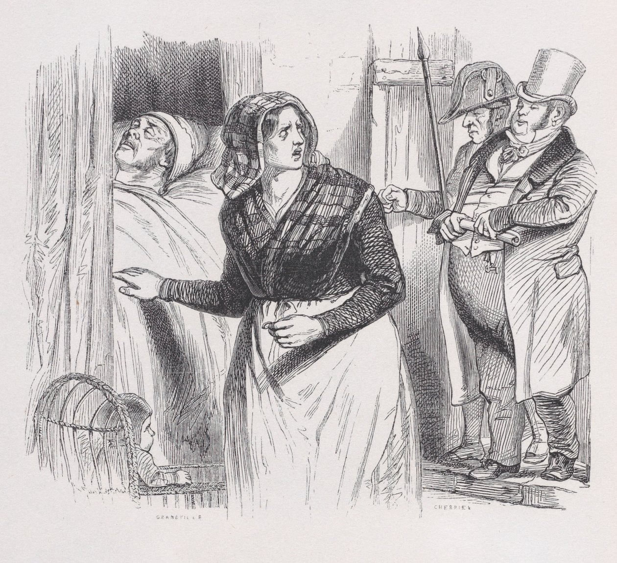Jacques z The Complete Works of Béranger, 1836. od Jean Ignace Isidore Gérard