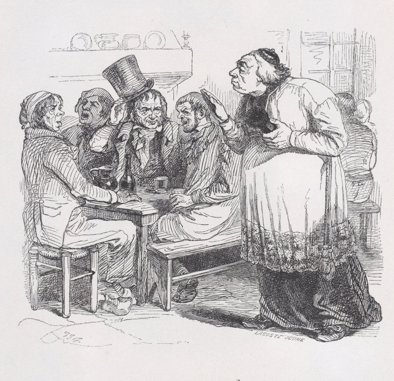 Můj lék z The Complete Works of Béranger, 1836. od Jean Ignace Isidore Gérard