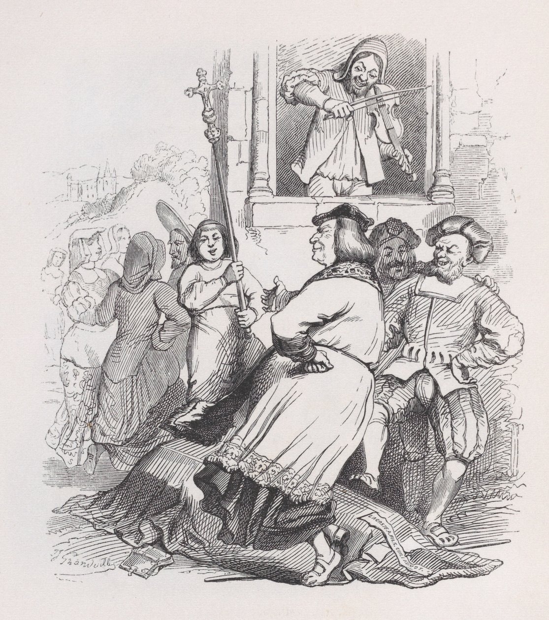 Šumař z Meudonu z The Complete Works of Béranger, 1836. od Jean Ignace Isidore Gérard