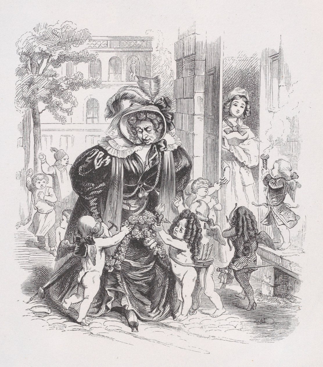 Chudáci Putti z The Complete Works of Béranger, 1836. od Jean Ignace Isidore Gérard