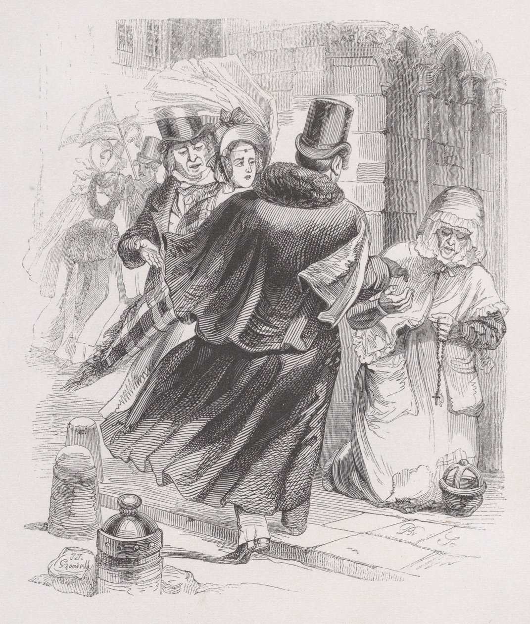 Chudá žena z Úplných Bérangerových děl, 1836. od Jean Ignace Isidore Gérard