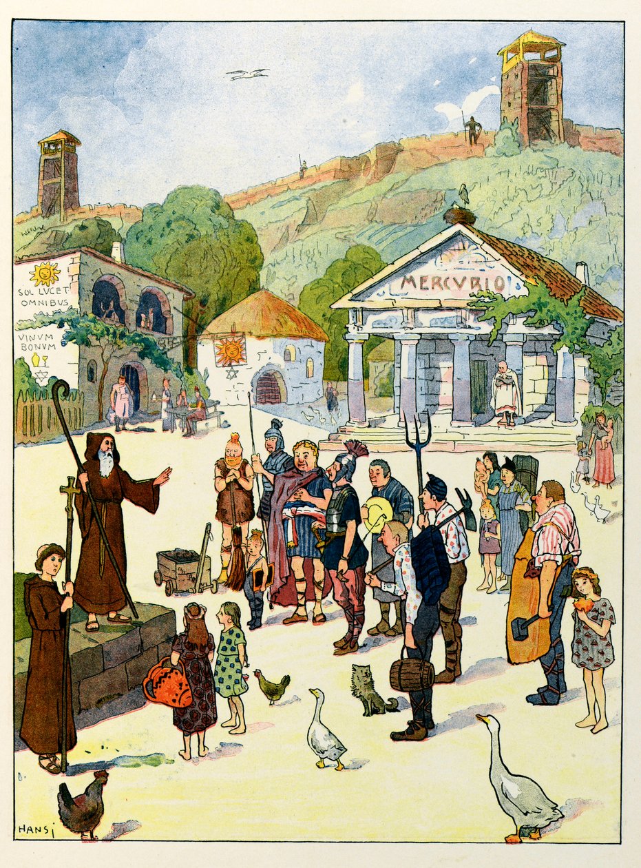 Dětem vypráví příběh Alsaska; křesťanství v Alsasku; od Jean Jacques (1873 1951) Waltz