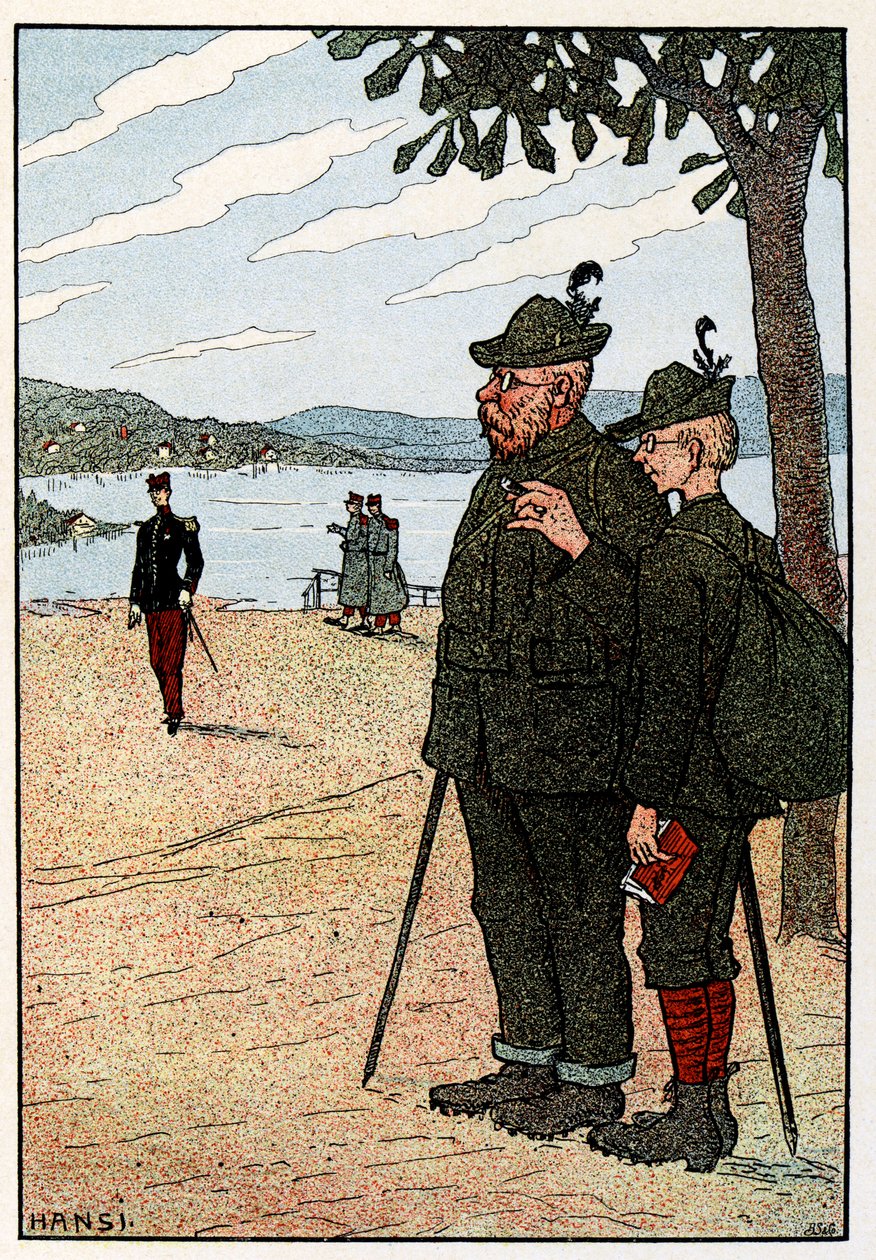 Vosges Bilder (obrazy Vogéz); Gerardmer od Jean Jacques (1873 1951) Waltz