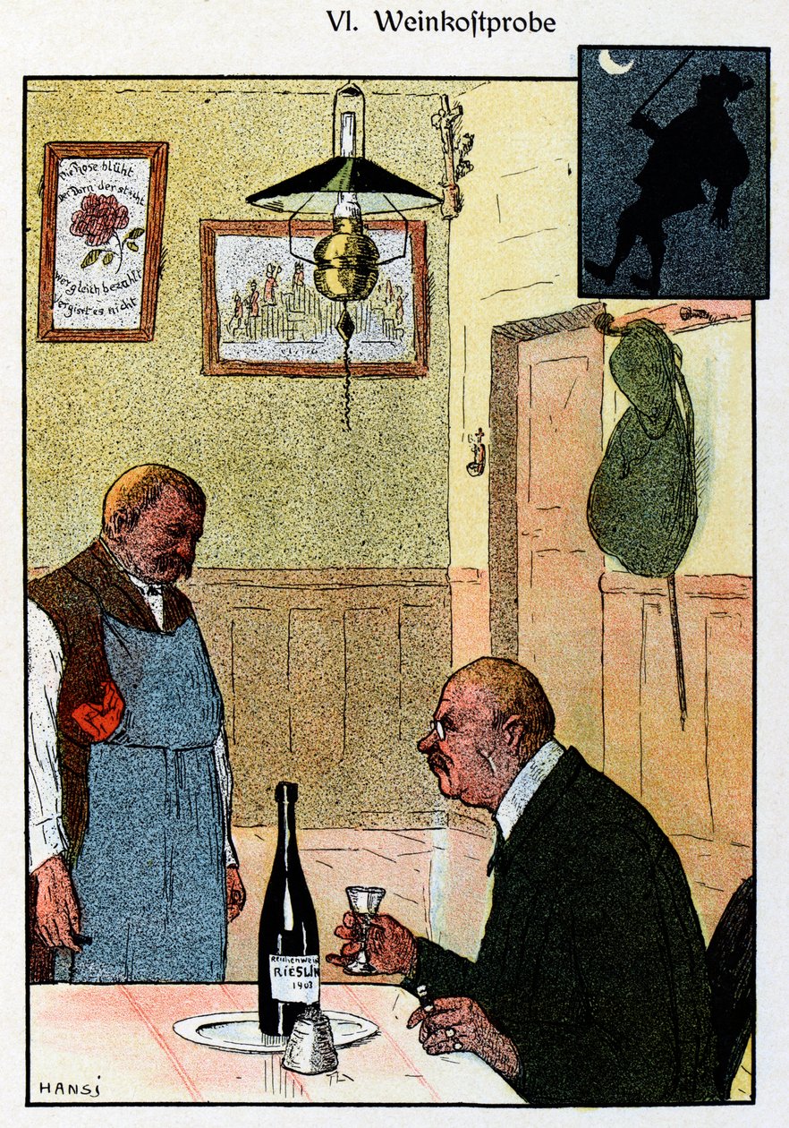 Vosges Bilder (obrazy Vogéz); Alsaské víno od Jean Jacques (1873 1951) Waltz