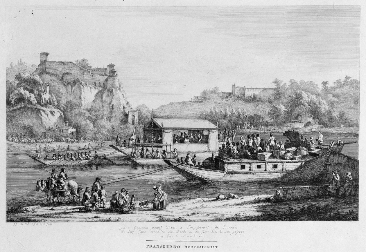 Výlet lodí po Seině, 1803. od Jean Jacques Boissieu de