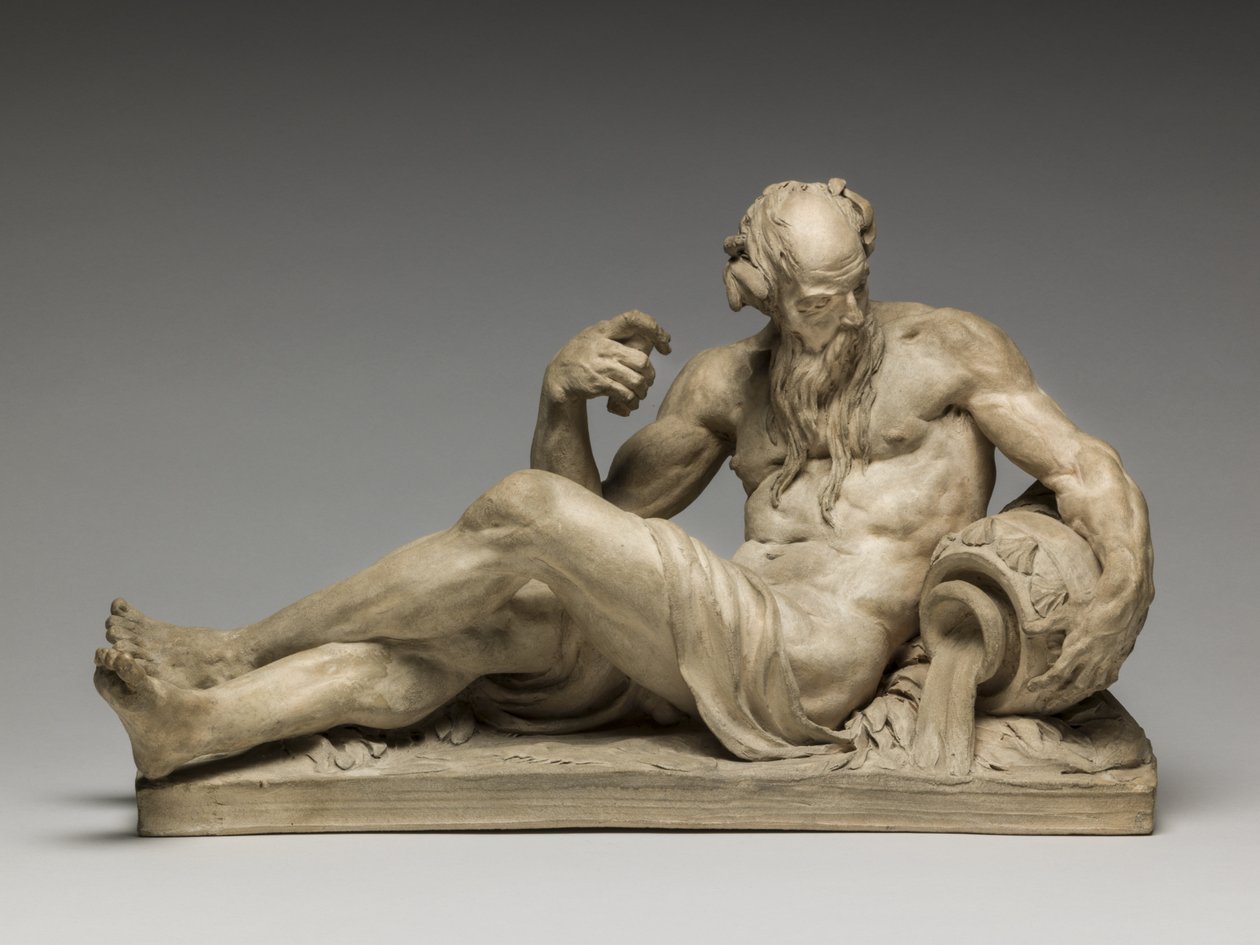 River God, 1755 (terakota) od Jean Jacques Caffieri