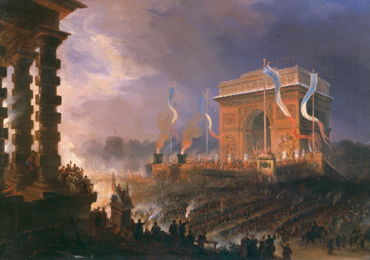 Festival bratrstva Arc de Triomphe, 24. dubna 1848 od Jean Jacques Champin