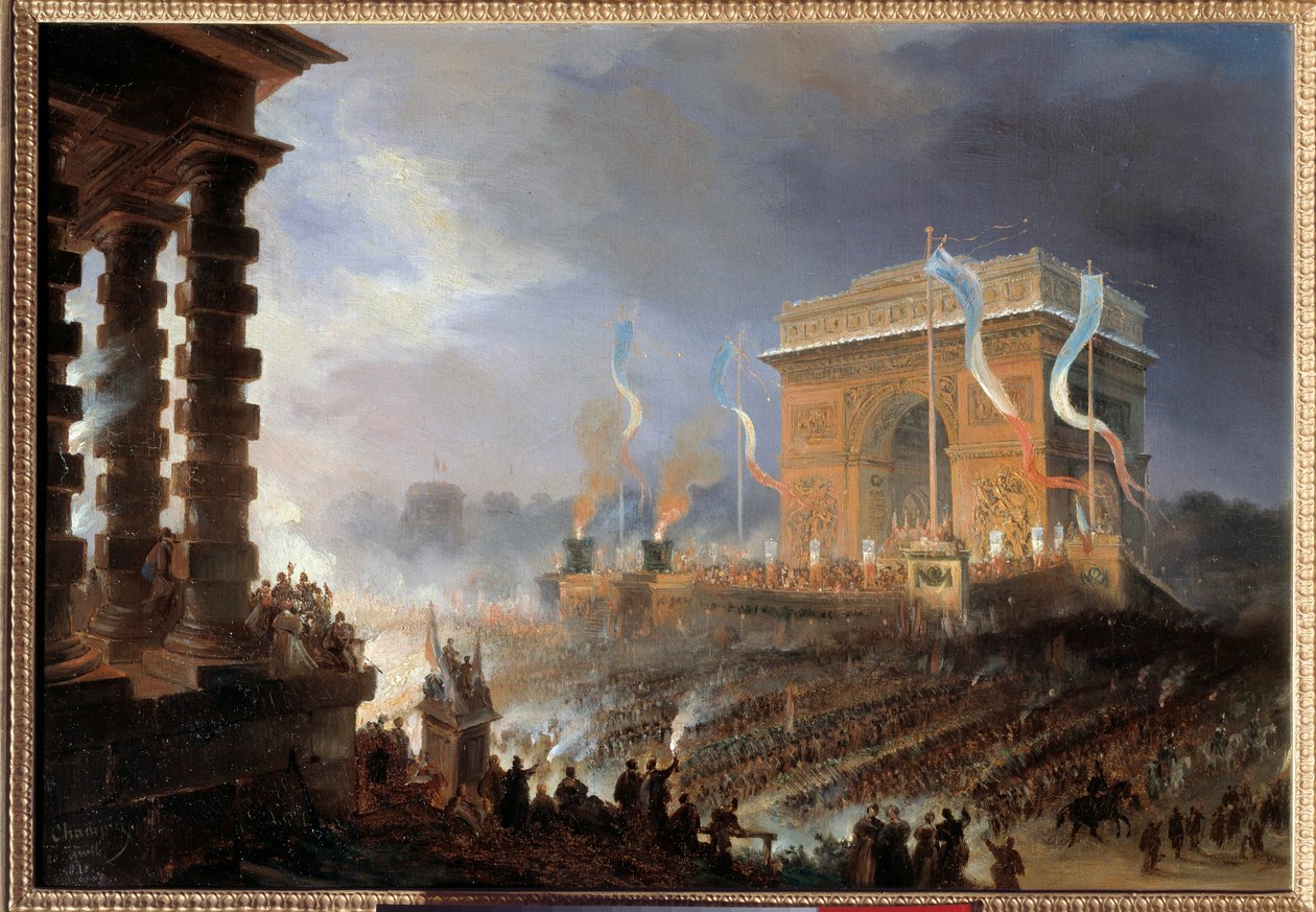 Fete de la fraternite na přehlídce Arc de Triomphe de l