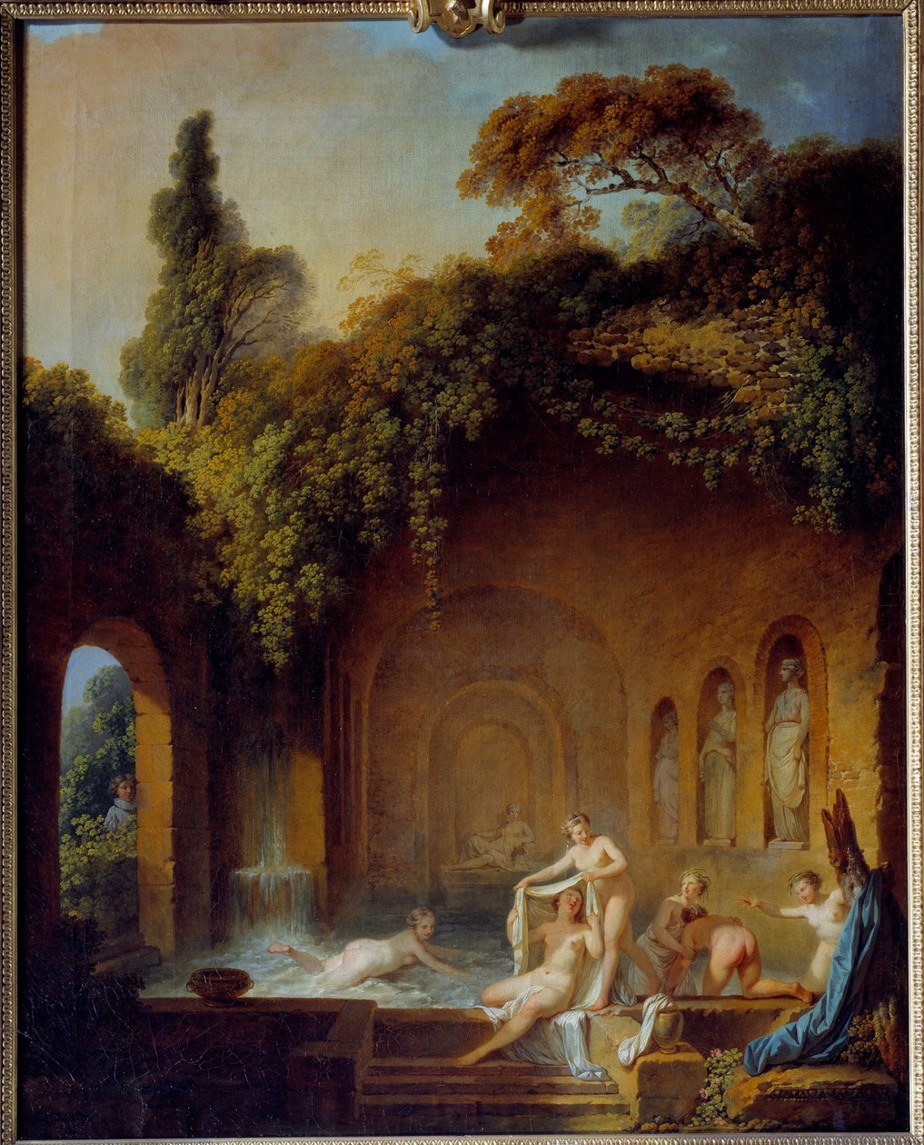 Koupel nymf Obraz Jean Jacques Francois Barbier l