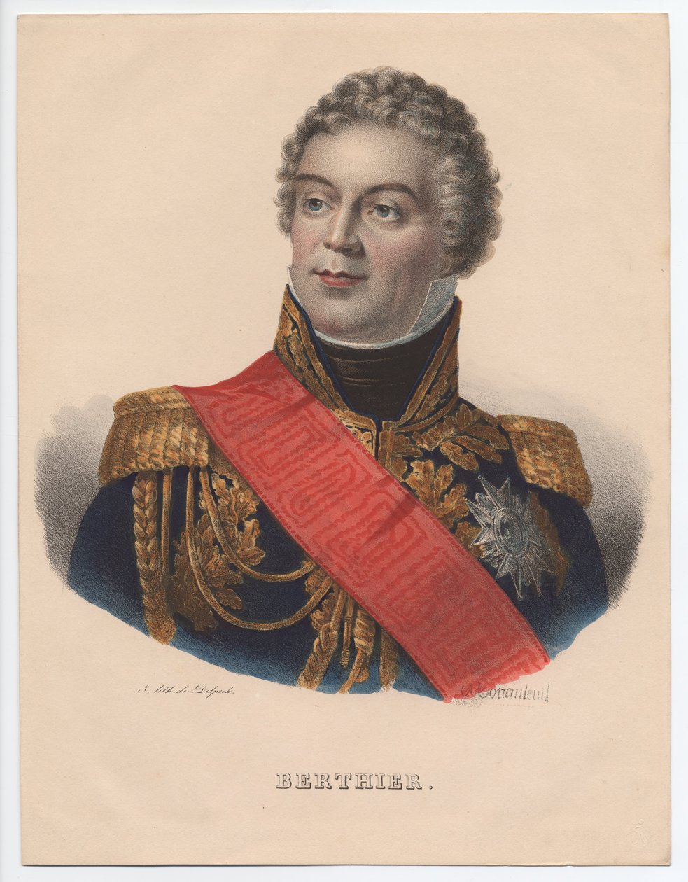 Louis-Alexandre Berthier 1753-1815, princ de Wagram, princ z Neuchâtel, 1835 od Jean Jacques Francois Monanteuil