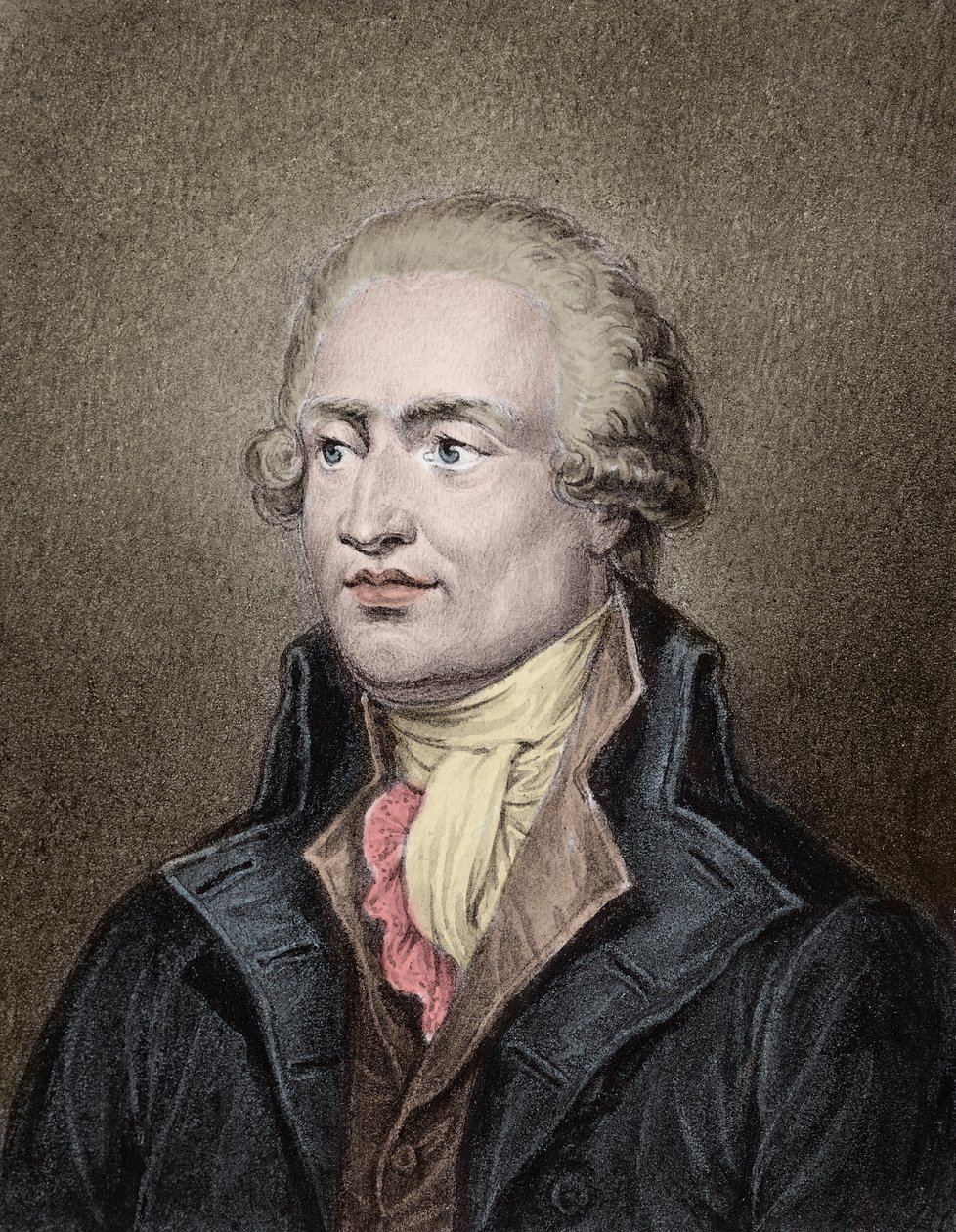 Portrét Marie Jean Antoine Nicolas de Caritat, markýze de Condorcet (1743 - 1794) vyryl Jean Jacques Frilley (1797-a1850) od Jean Jacques Frilley