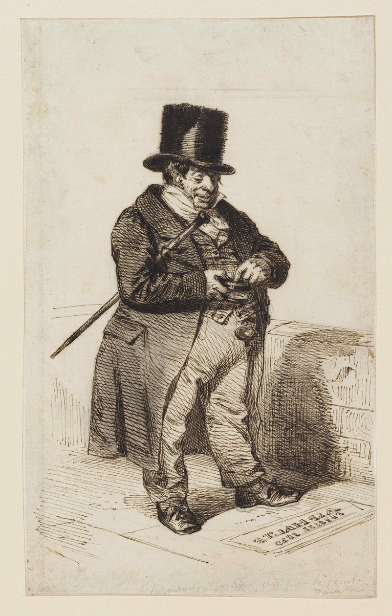 Typ Rentier, 1840. od Jean Jacques Grandville