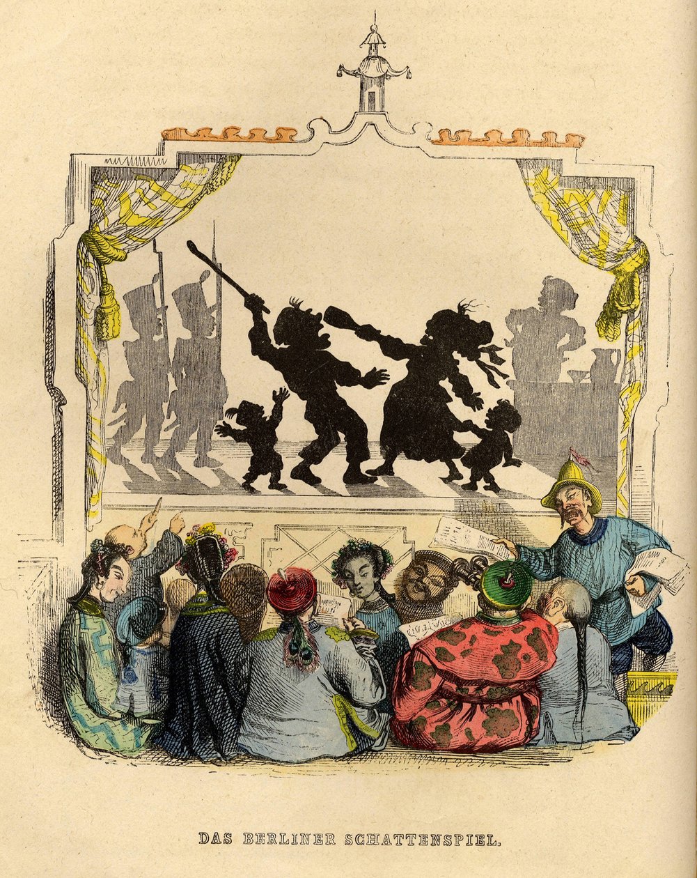 Berlínská stínohra, 40. léta 19. století od Jean Jacques Grandville