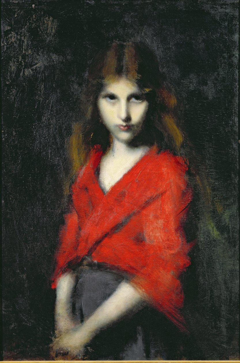 Portrét mladé dívky, The Shiverer od Jean Jacques Henner