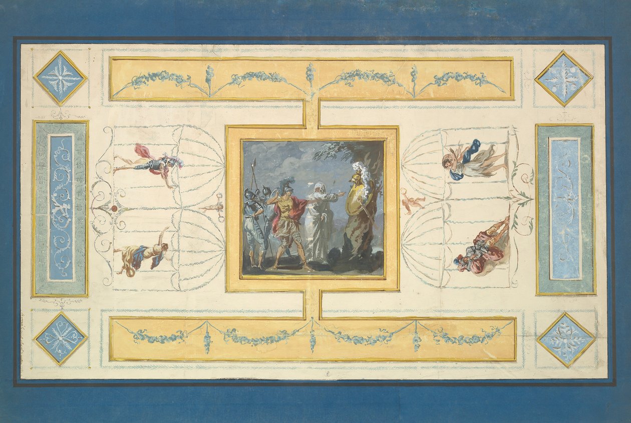 Studie pro strop, n. d. od Jean Jacques Lagrenee