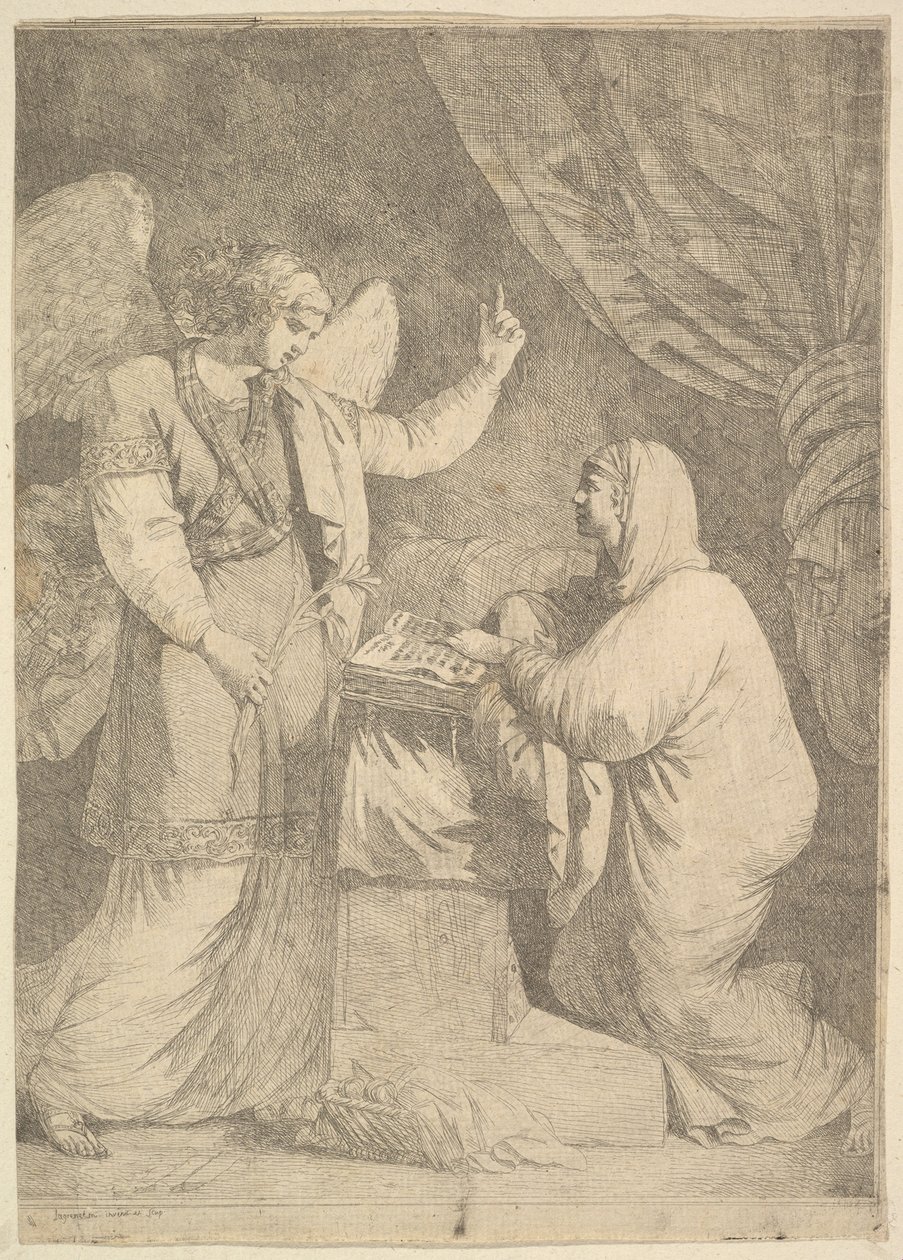 Zvěstování, 1762-63. od Jean Jacques Lagrenee