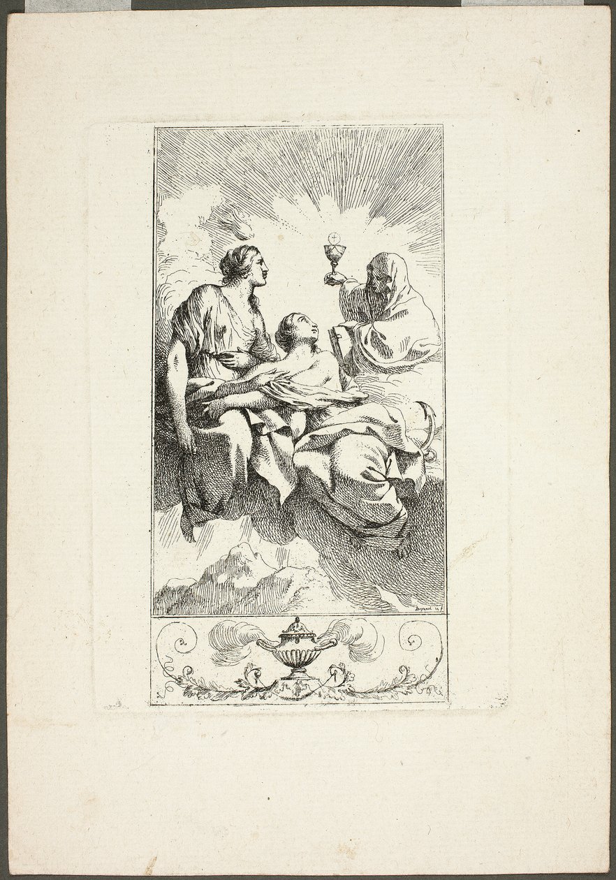 Tři ctnosti teologie od Jean Jacques Lagrenee
