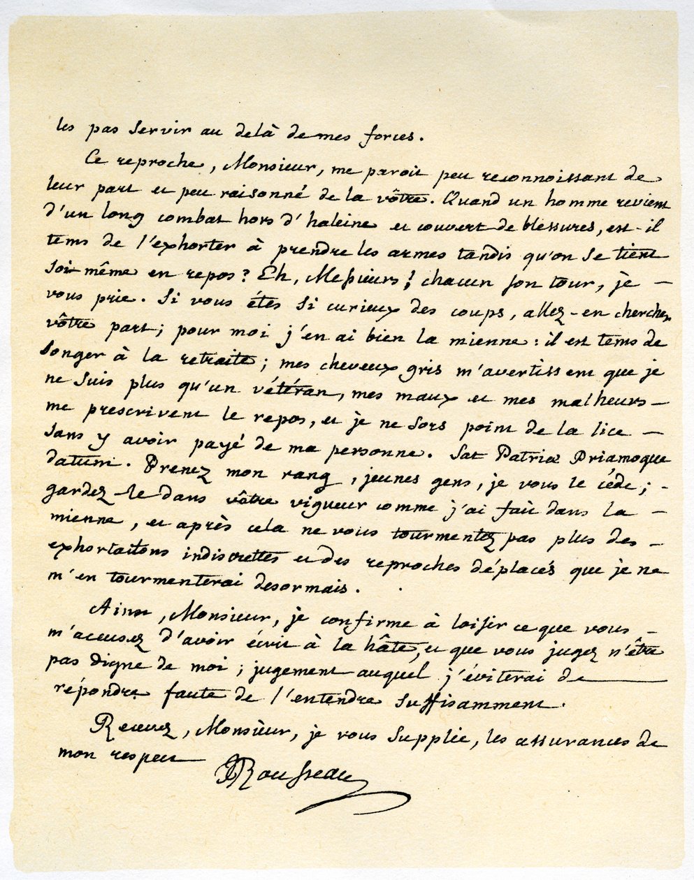 Dopis od Jeana Jaquese Rousseaua, 15. července 1764. od Jean Jacques Rousseau