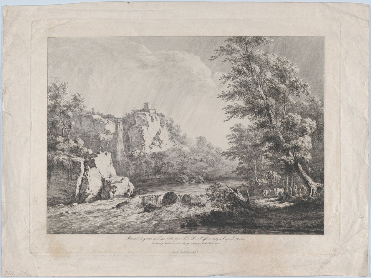 Bříza vyvrácená bouří, 1809. od Jean Jacques de Boissieu