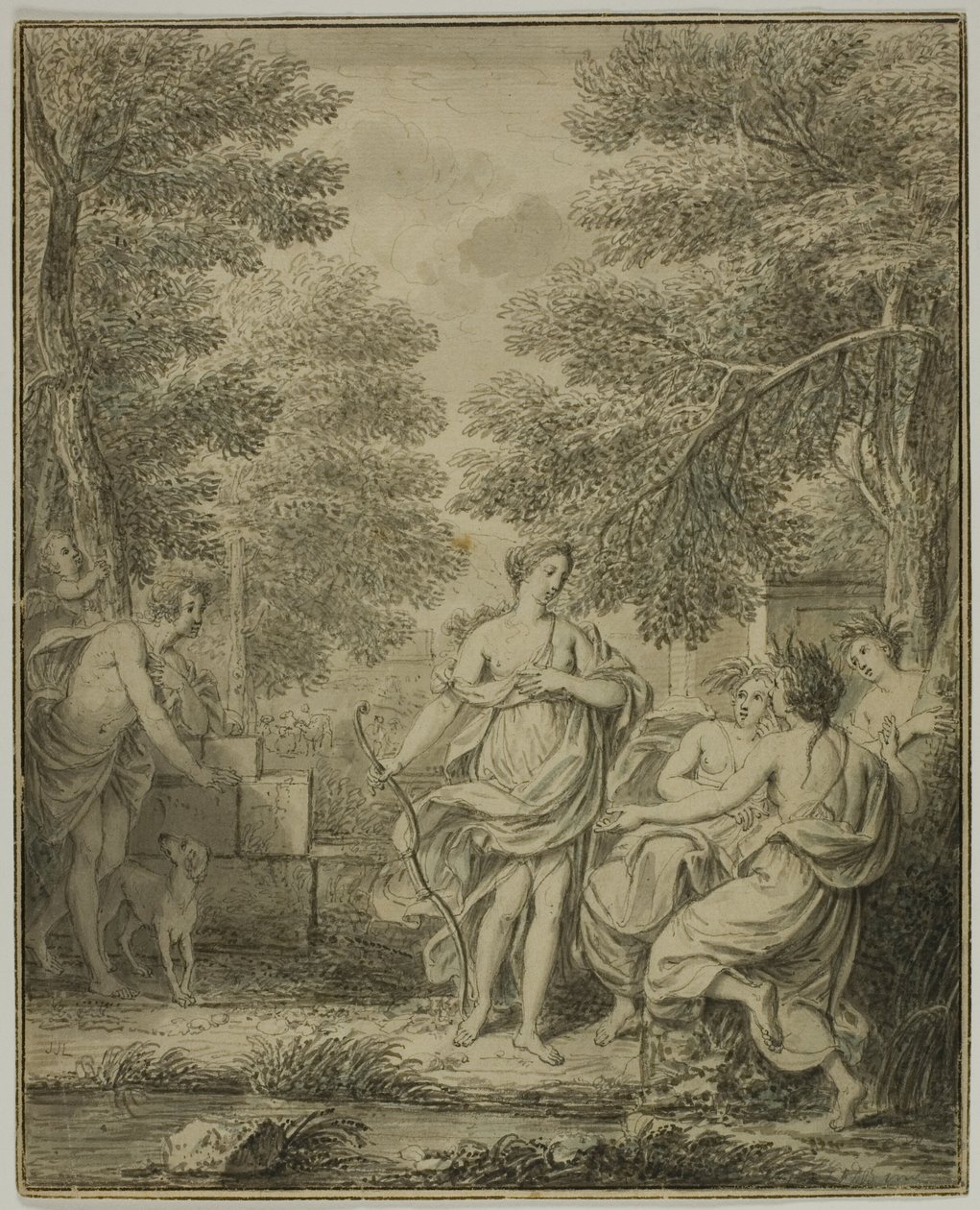 Diana a Actaeon od Jean Jacques de Boissieu
