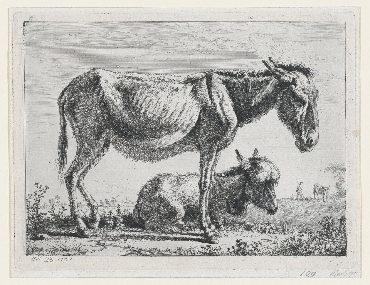 Jenny se svým hříbětem, 1797. od Jean Jacques de Boissieu