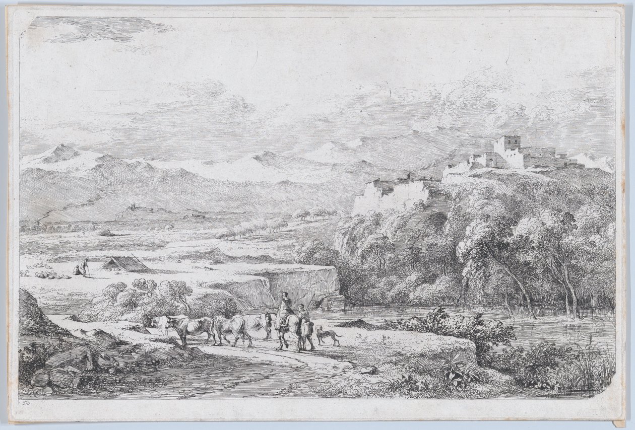 Krajina podle Van der Cabel, asi 1773. od Jean Jacques de Boissieu