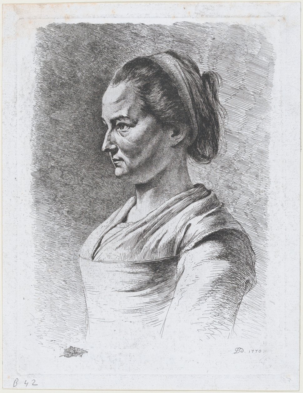 Dětská sestra Josephine, 1770. od Jean-Jacques de Boissieu