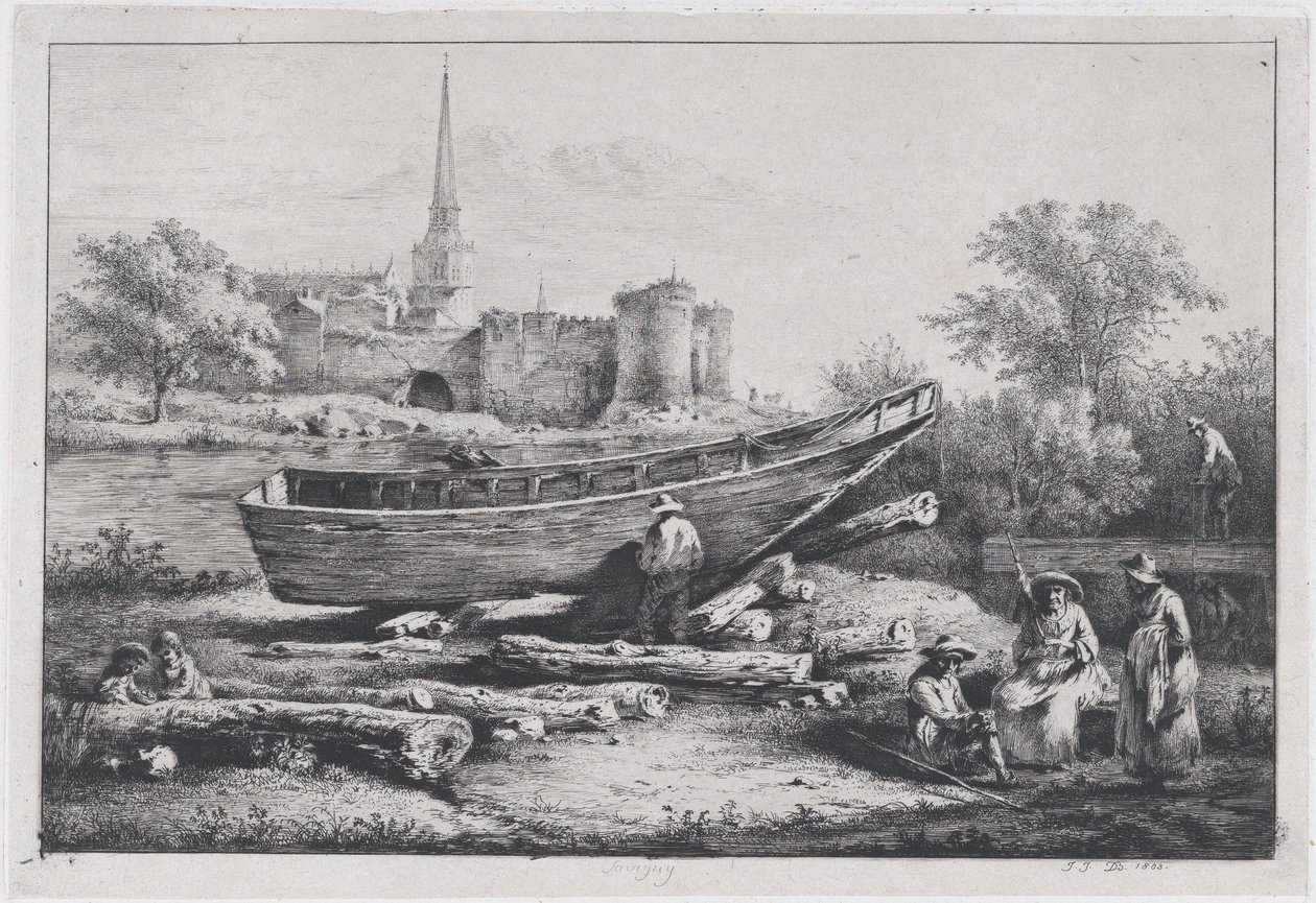 Staveniště, v Savigny, 1803. od Jean Jacques de Boissieu