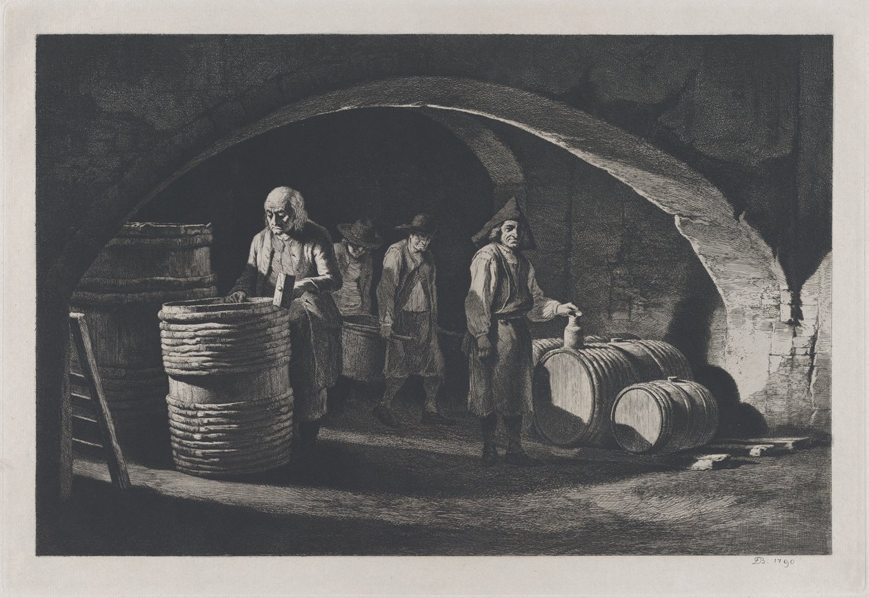 Cooperovi, reprodukce originálu z roku 1790 z konce 19. století. od Jean Jacques de Boissieu