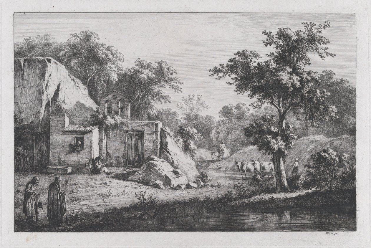 Malá poustevna, 1793. od Jean Jacques de Boissieu