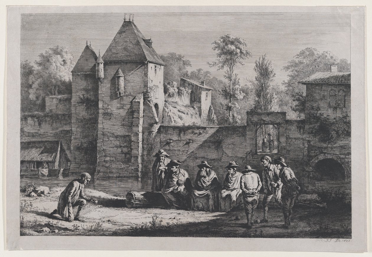 Stará brána Vaise, Lyon, 1803. od Jean Jacques de Boissieu
