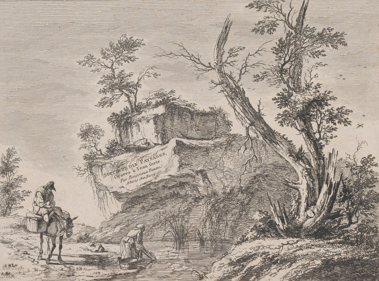 Titulní strana k sérii deseti krajin, 1763. od Jean Jacques de Boissieu