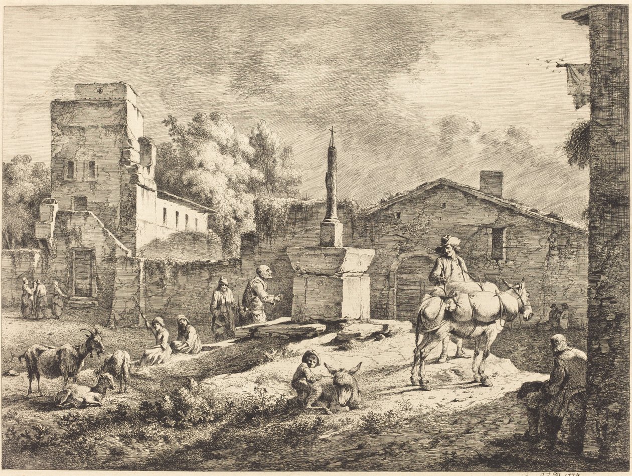 Pohled na Saint-Andéol od Jean Jacques de Boissieu