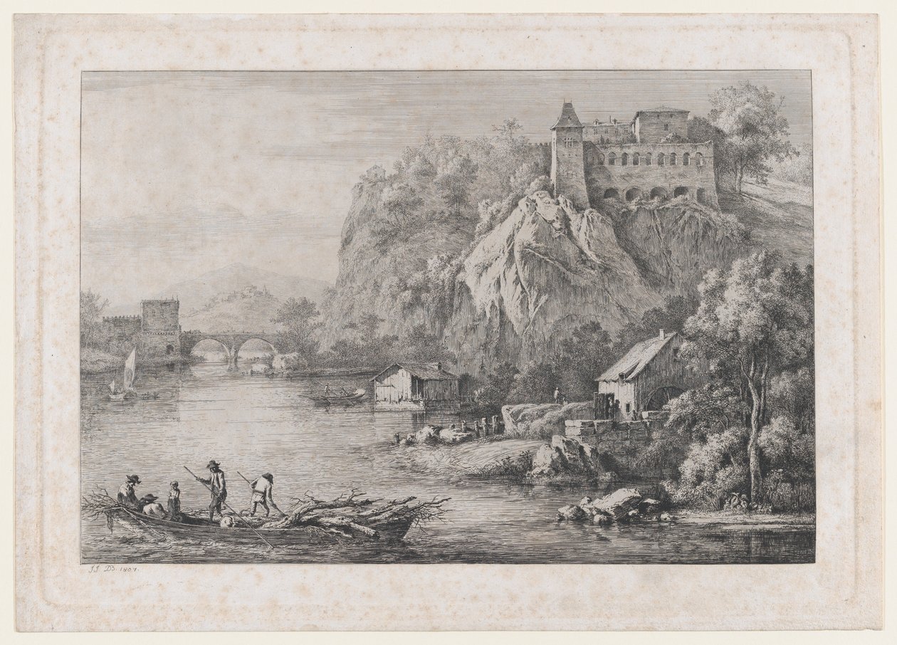 Pohled na klášter bosých karmelitánů v Lyonu, 1807. od Jean Jacques de Boissieu