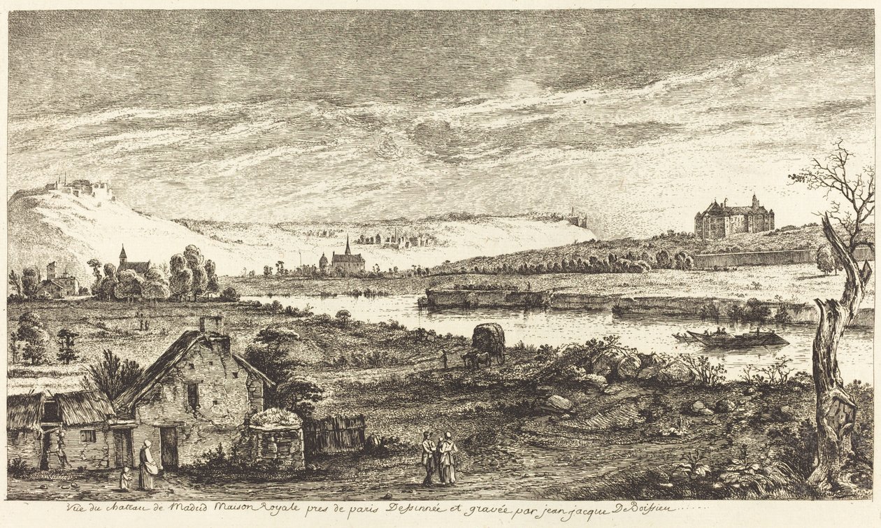 Pohled na hrad v Madridu od Jean Jacques de Boissieu