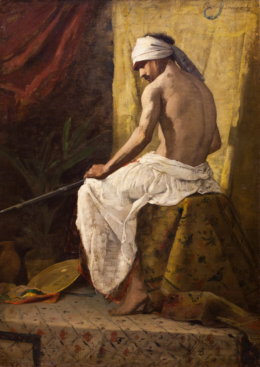 Arabe asis, bez data. (olej na plátně) od Jean Joseph Benjamin Constant